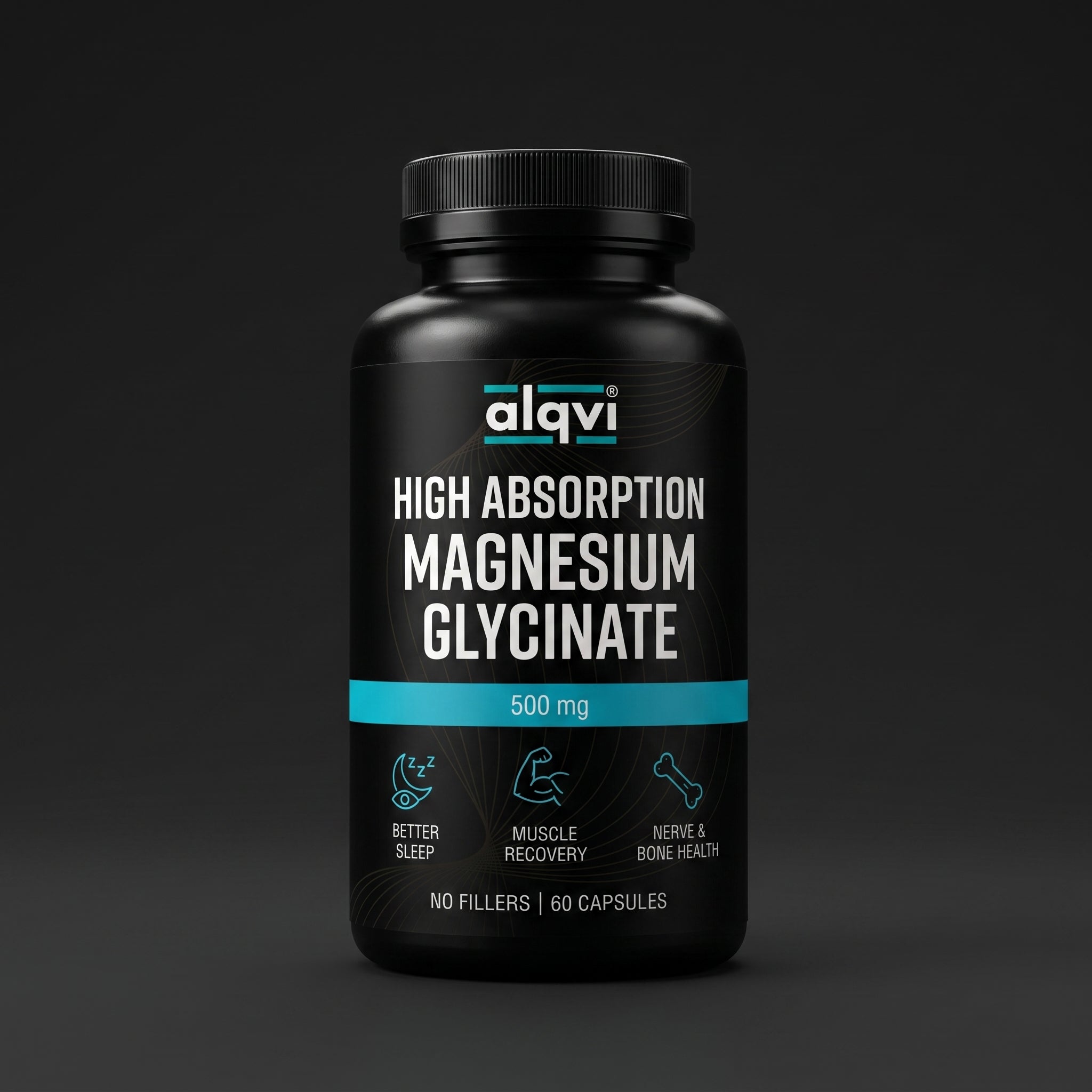 Magnesium Glycinate 500mg (60 capsules - 2 month supply)