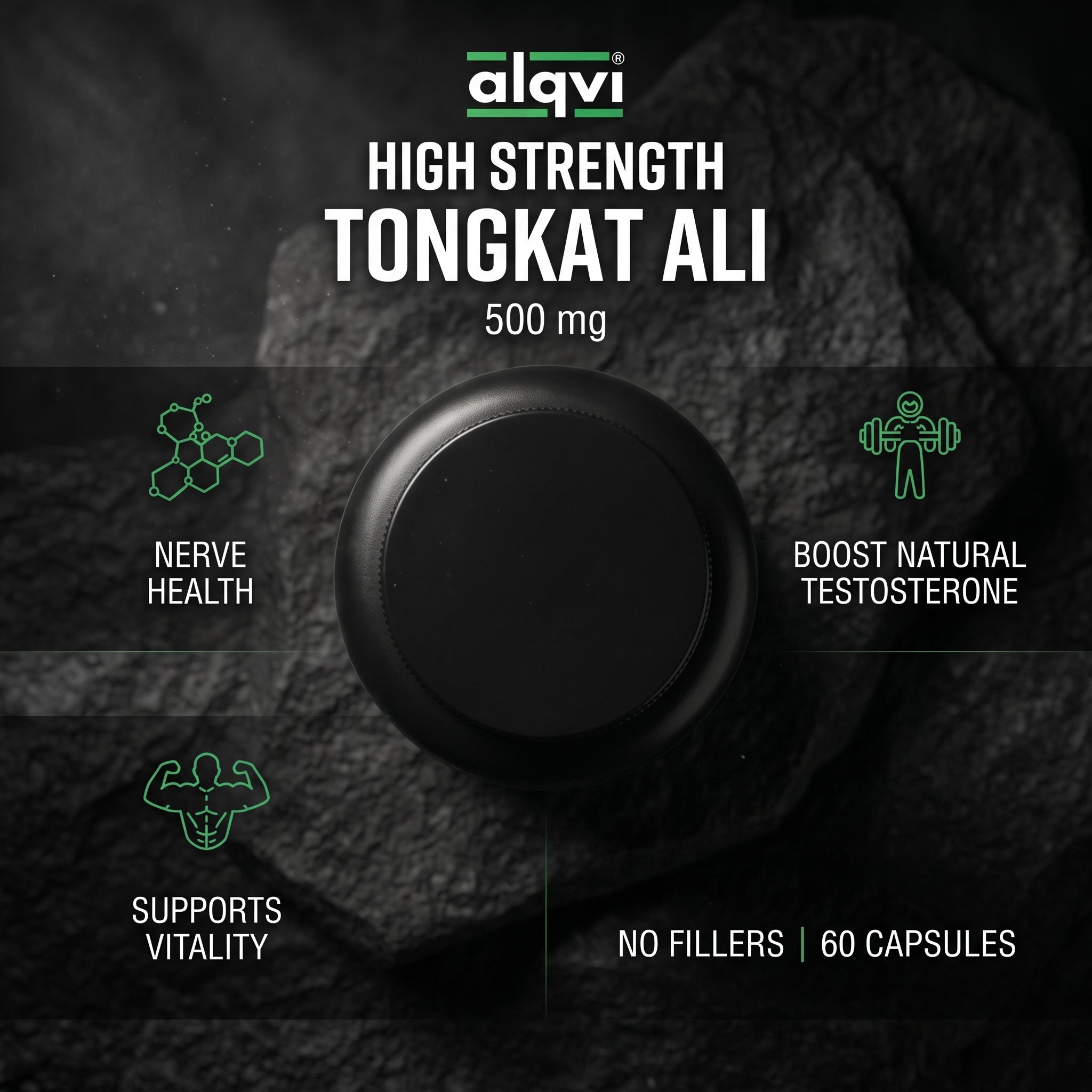 Tongkat Ali 500mg (60 capsules - 2 month supply)